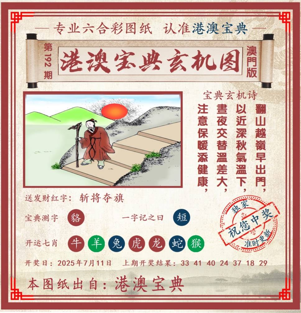 港澳宝典玄机图